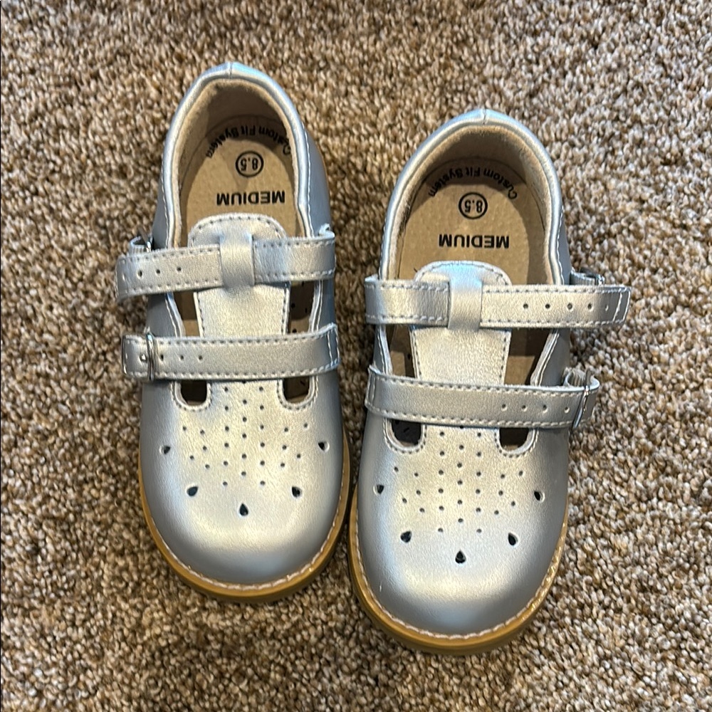 Silver Kids Shoes